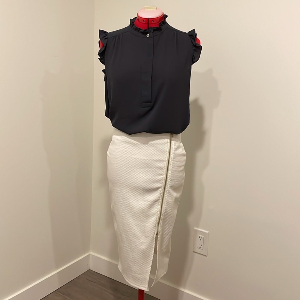Lucy Paris Zippered Pencil Skirt